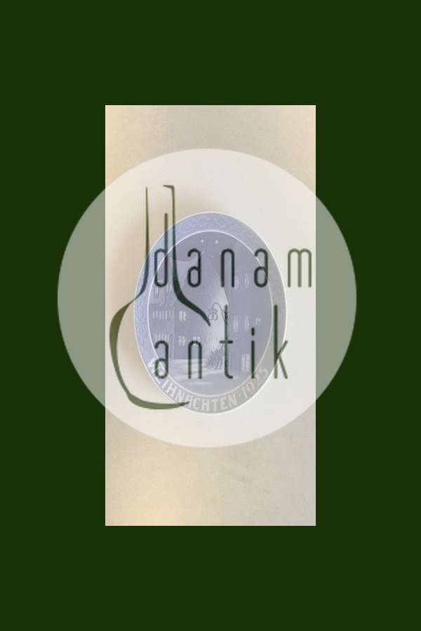 Royal Copenhagen Juleplatte fra 1925 med Tysk indskription "Weihnachten"