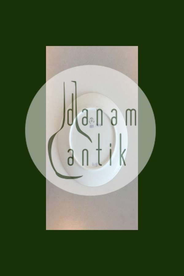 Royal Copenhagen Juleplatte fra 1921 med Engelsk indskription "Christmas"