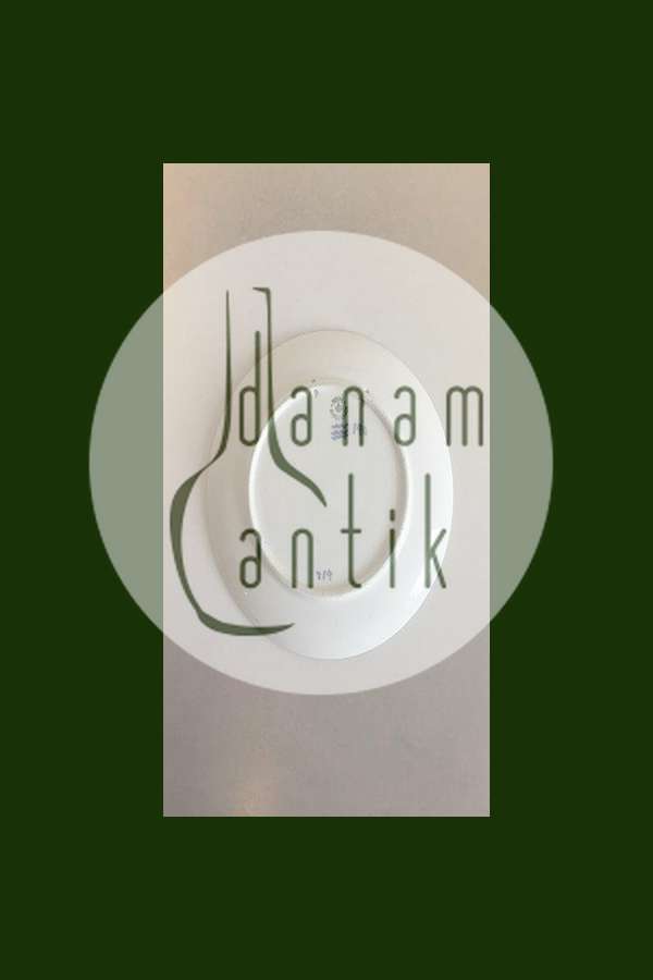 Royal Copenhagen Juleplatte fra 1920 med Fransk indskription "Noel"