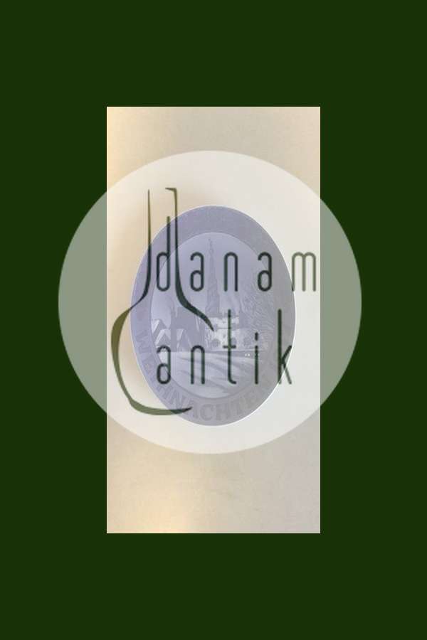 Royal Copenhagen Juleplatte fra 1917 med Tysk indskription "Weihnachten"