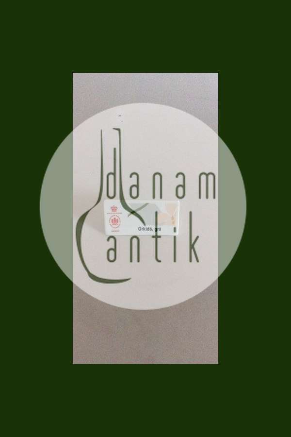 Bing & Grøndahl Dealer Advertising Sign "Orchid, Grey"