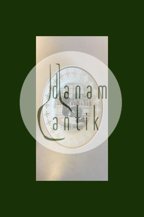 Bing & Grøndahl Carl Larsson platte "Blomstervinduet" Serie 1, Nr. 1, 1977