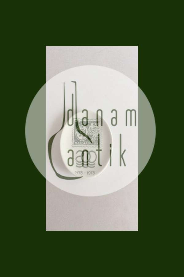 Royal Copenhagen 2010 Plaquette Frimærke 50, 200-året for Royal Copenhagen 1775-1975 No 225