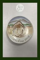 Bing og Grøndahl Mors Dags Platte i overglasur fra 2009