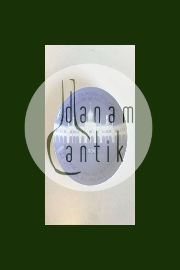 Bing & Grøndahl Mindeplatte fra 1909 BG-CM34