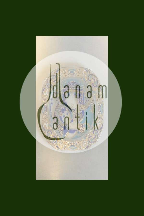 Bjørn Wiinblad Rosenthal Studio-Line Juleplatte i Glas fra 1976