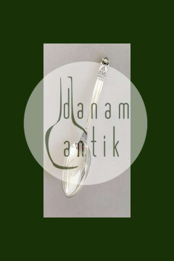 Georg Jensen Sterling Sølv 'Konge' Barneske / Stor Teske No 031