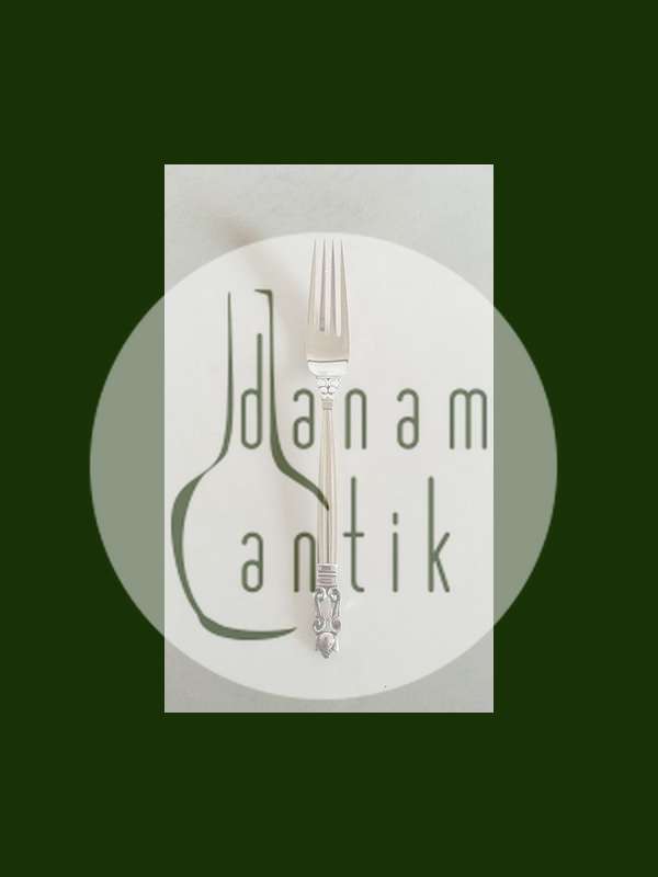 Georg Jensen Sterling Sølv Konge Frokostgaffel No 022