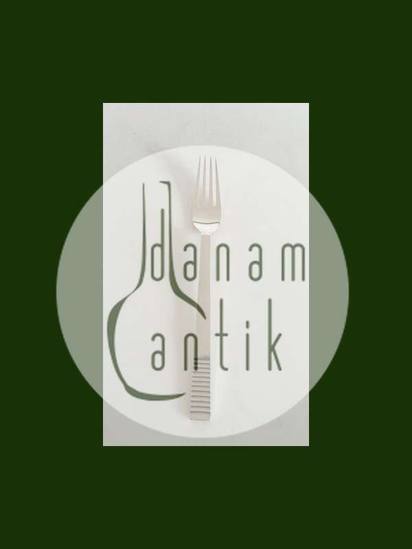 Georg Jensen Sterling Sølv Relief Spise Gaffel No 012A