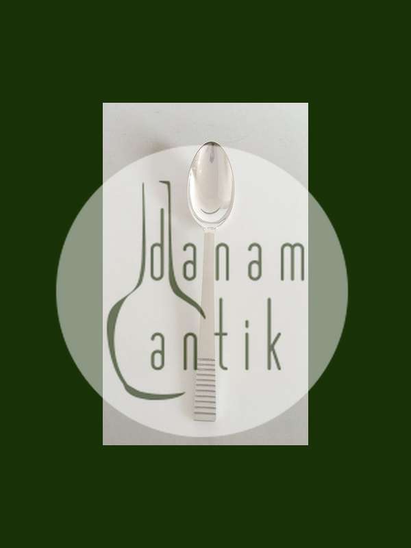 Georg Jensen Sterling Sølv Relief Stor Spiseske No 001A