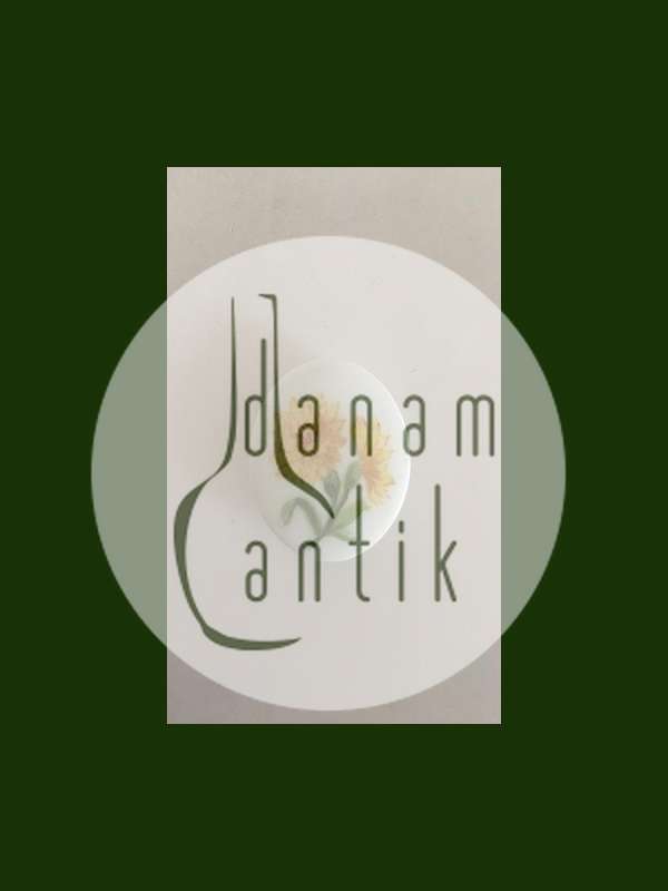 Royal Copenhagen Porcelænsknap med Håndmalet Blomstermotiv