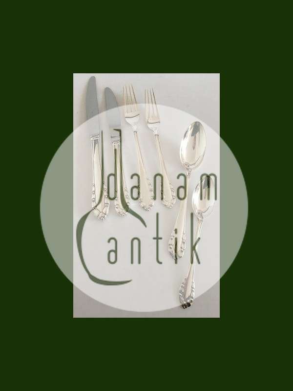 &quot;Maiglöckchen&quot; Georg Jensen Sterling Silber Besteckset für 12 Pers. 72 Teile