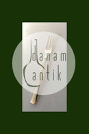 Georg Jensen Sterling Sølv Blok Kagegaffel No 043