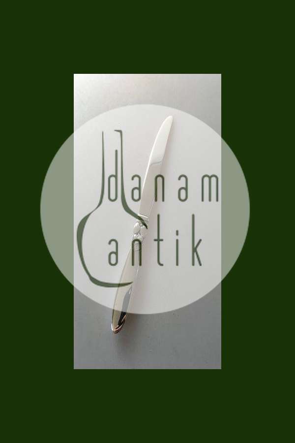 Georg Jensen Sterling Sølv Kaktus Frugtkniv i Helsølv No 13B