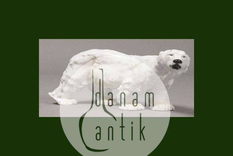 Meissener Porzellanfigur eines Eisbären