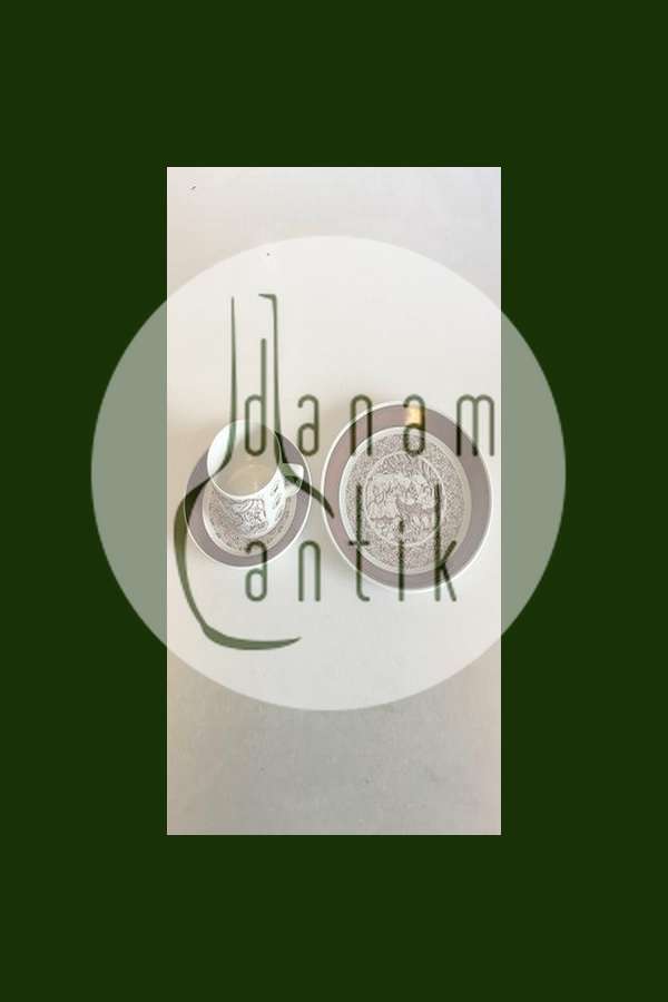 Bjorn Wiinblad, Nymolle October Month Cup No 3513, Saucer and Cake Plate No 3520