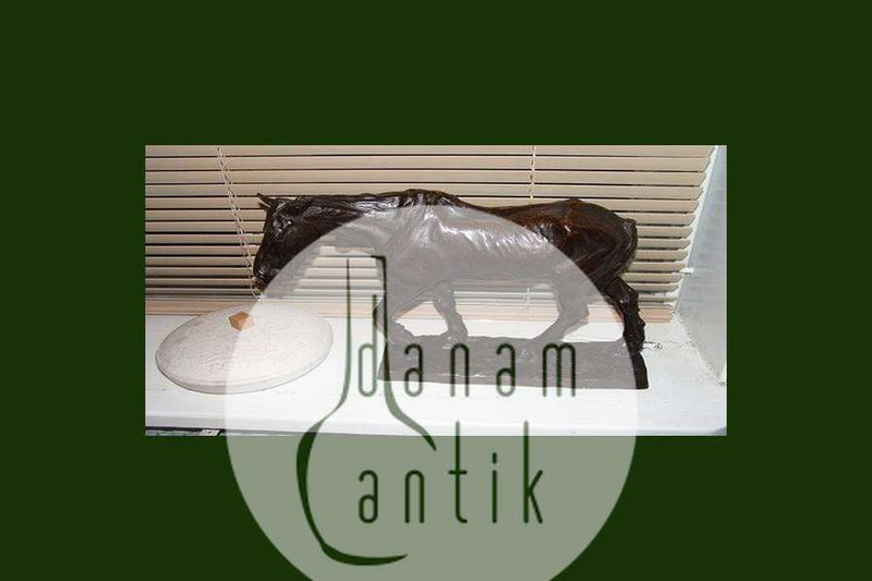 Carl Johan Bonnesen Stor Bronze Figur af Hest fra L. Rasmussen Bronze Støberi Kjøbenhavn