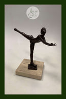 Royal Copenhagen Bronze statuette Sterett-Gittings Kelsey Kunstskøjteløber fra 1976