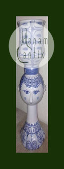 Bjørn Wiinblad Kvindehoved vase V42 fra 1987