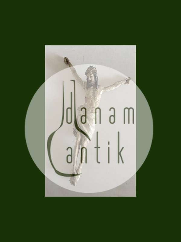 Schöne 18. Jahrhundert Kruzifix Jesus am Kreuz gemalt Holz