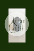 L. Hjorth Vase aus Steingut mit dunkelgrauer Glasur