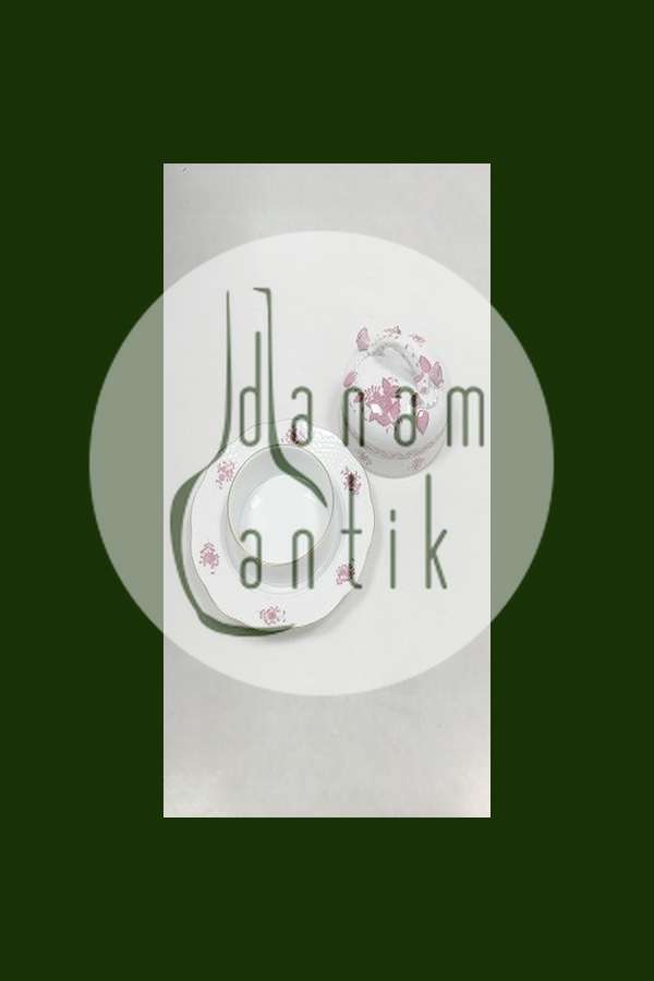 Herend Hungary Apponyi purpur Smørskål No 390