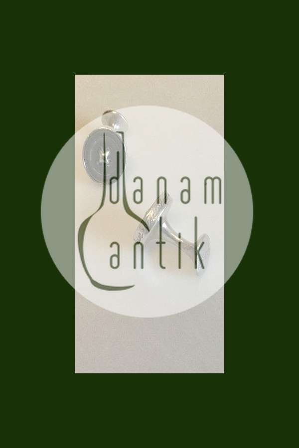 Turnbull & Asser 灰色珍珠母钮银质袖扣