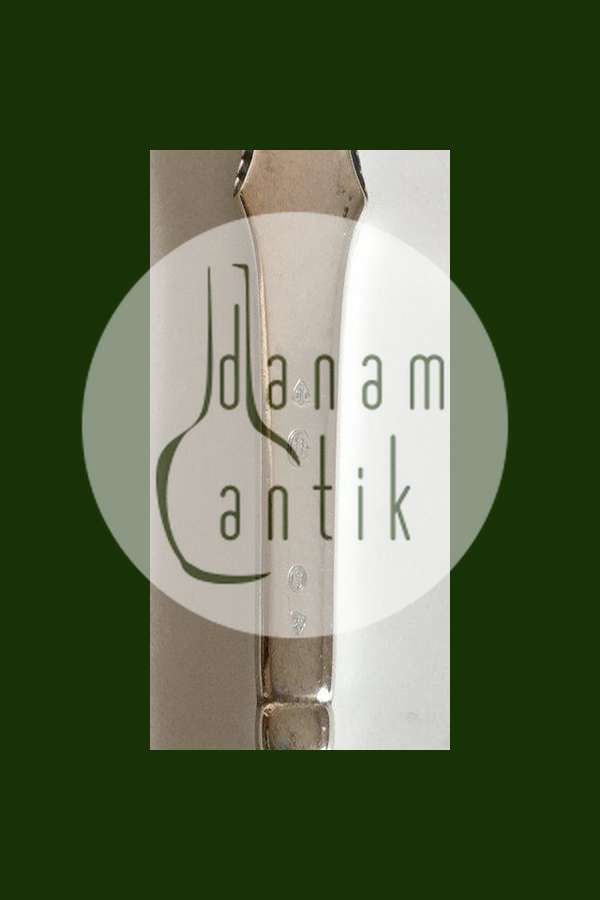 Cohr Salatgaffel i Sølv og Horn Christiansborg