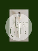 Hans Hansen Amalie Sølv Dessertske med Hvidt Emalje Håndtag