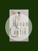 Hans Hansen Amalie Sølv Spiseske med Hvidt Emalje Håndtag