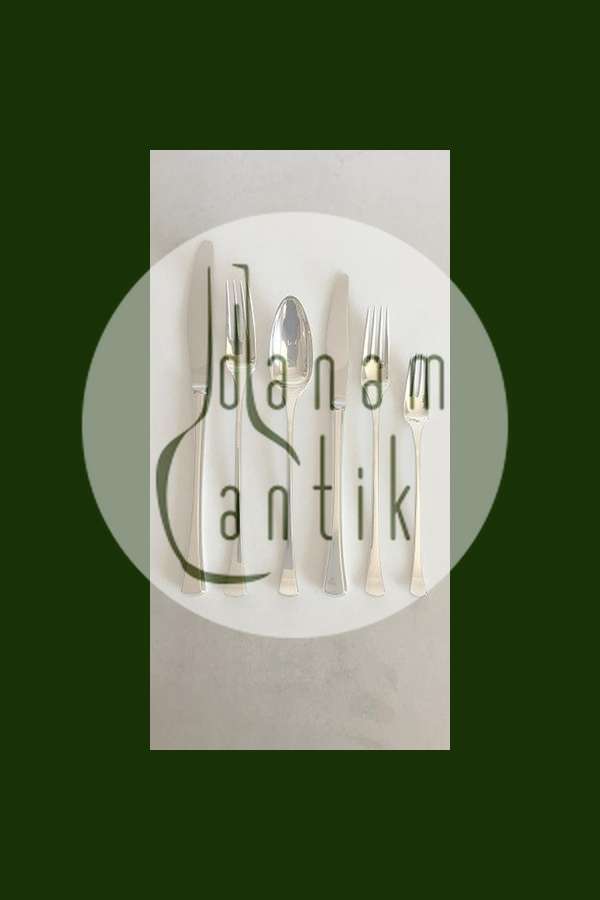 Hans Hansen Sterling Sølv  Kristine bestiksæt til 8 personer, 48 dele.