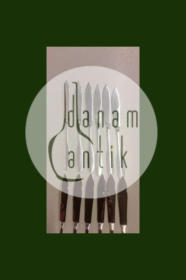 Sæt på 12 Evald Nielsen sølv fiskeknive No 19