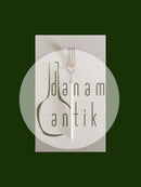 Hans Hansen Amalie Sølv Spise Gaffel med Hvidt Emalje Håndtag