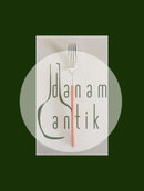 Hans Hansen Amalie Spisegaffel i Sølv med Orange Emalje Håndtag