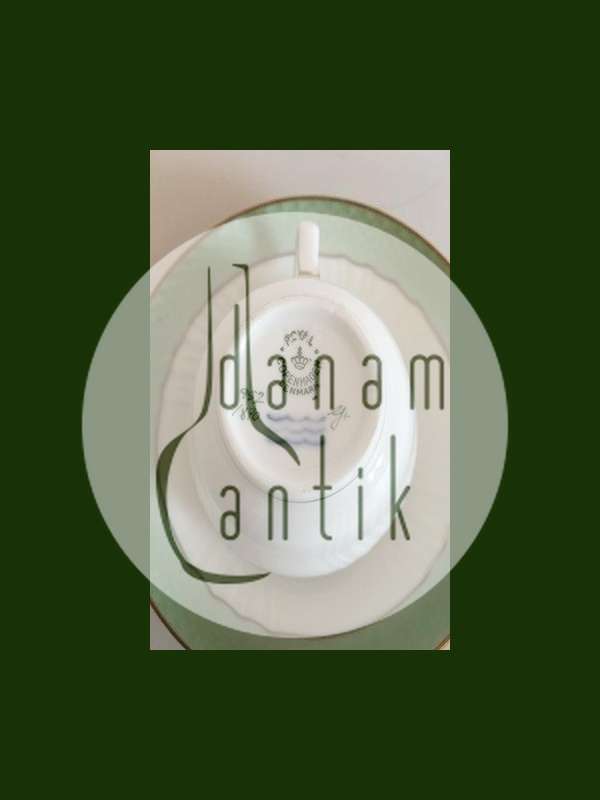 皇家哥本哈根绿色焊接咖啡杯和碟子 No 1870