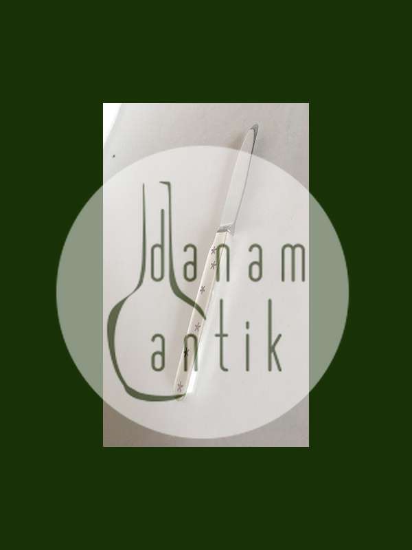 Anton Michelsen Sterling Sølv Barnekniv med Emalje Motiv