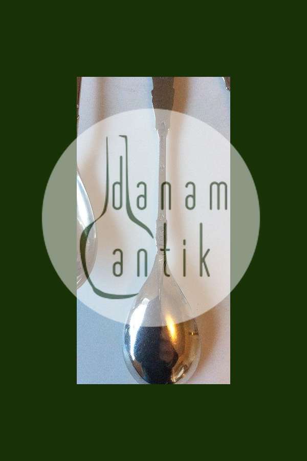 Kunstflidslotteriet or Frederiksborglotteriet 4 Silver Spoons by Vilhelm Christesen silversmithy