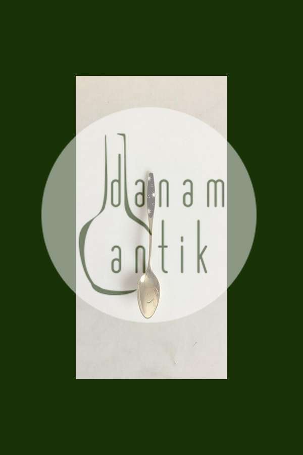 Forgyldt Sukkerske i Sølv og Emalje fra Frigast