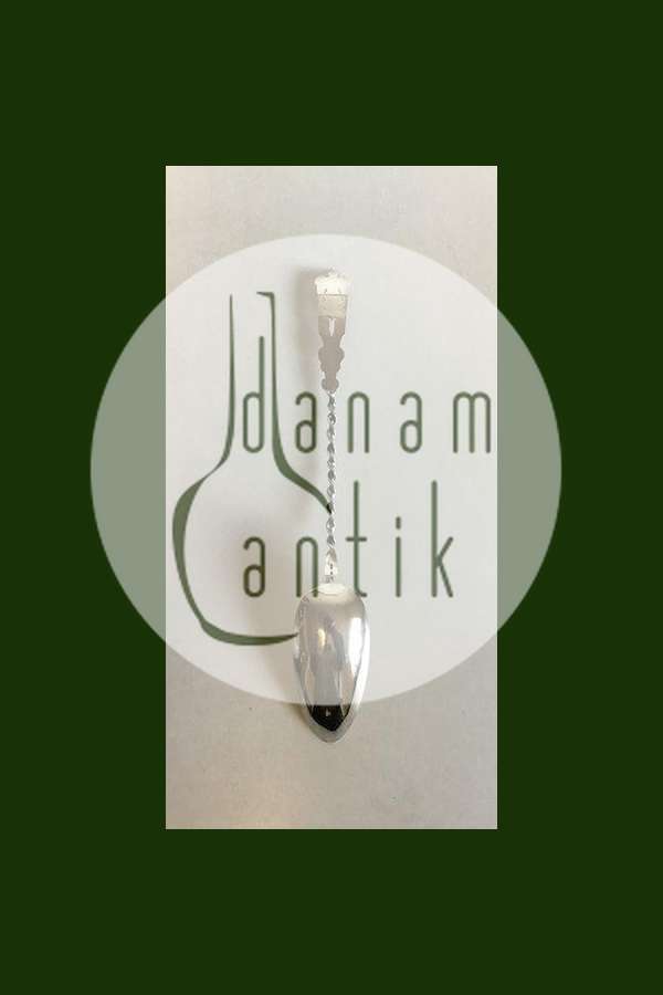 Stor Tidlig Forgyldt Serveringsske i 13 lødig sølv