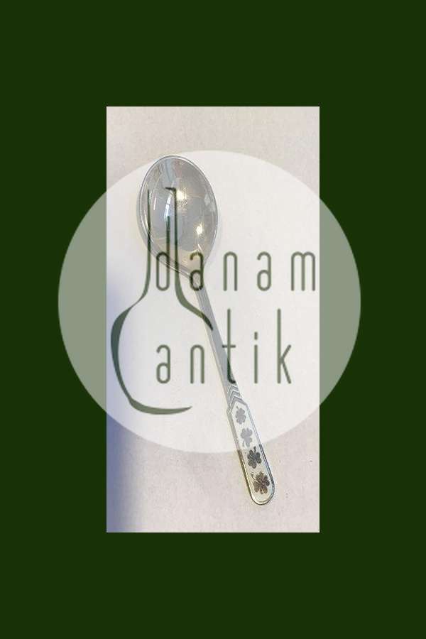 Egon Lauridsen Sterling Sølv ske med emalje