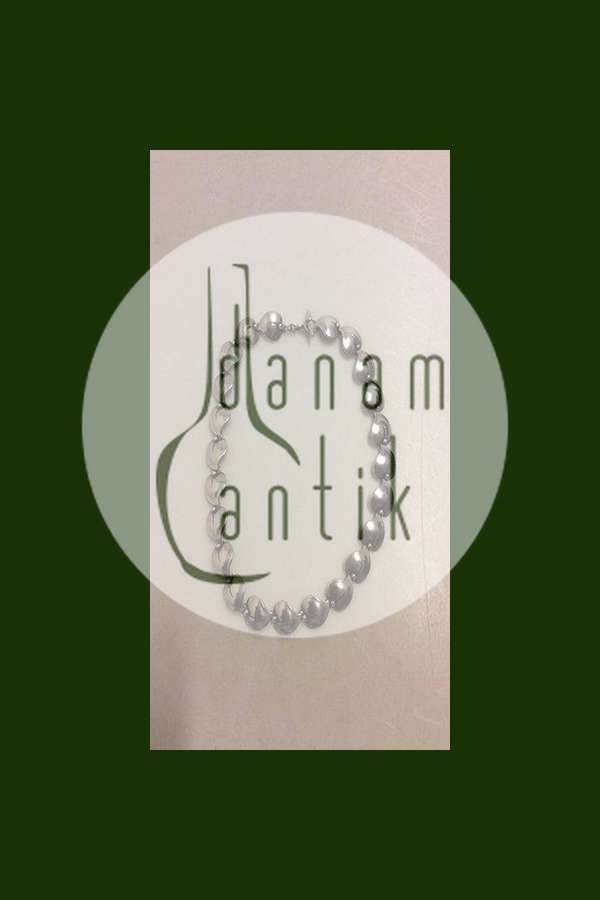 Niels Erik From Sterling Sølv Halskæde formet som små blade