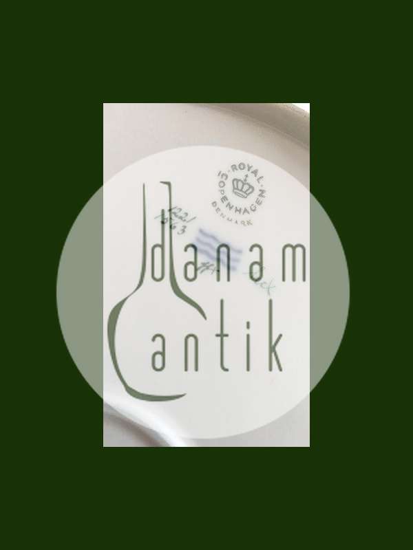 Royal Copenhagen Full Saxon Flower Round Serving Tray No 1563