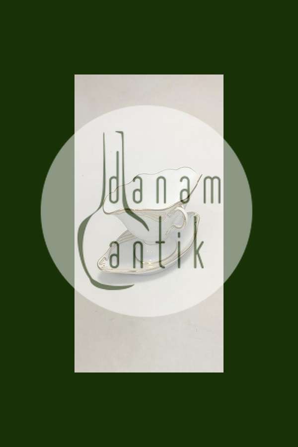 Royal Copenhagen Stel nr. 117 Art Nouveau med gulddekoration Sovseskål