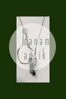 Georg Jensen Sterling Sølv Halskæde med Moonlight Grape Vedhæng Onyx, Stort