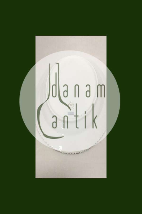 Royal Copenhagen Hvid Flora Danica Perle Ovalt Serveringsfad No 3516