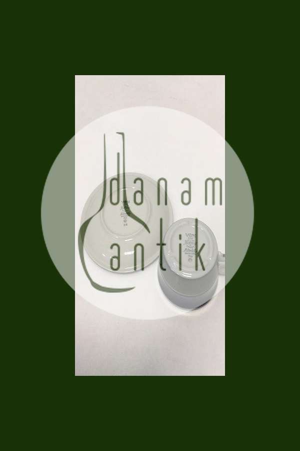 Rørstrand Elisabeth Kaffekop med underkop