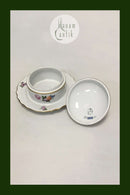 Royal Copenhagen Let Saksisk Blomst Smørskål No 1503