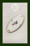 皇家哥本哈根轻型撒克逊花长方形盘子No 1689