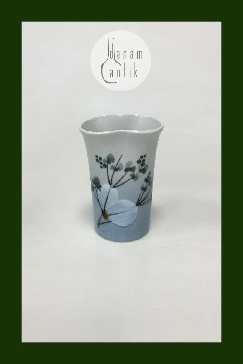 Royal Copenhagen "Celeste" Fajance Lille vase af Ellen Malmer