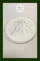 Royal Copenhagen Biscuit Platte Tre Svævende Engle No 89